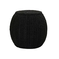 Household Essentials Woven Storage End Table