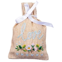 Vervaco Love Blossoms Counted Cross Stitch Sachet Bags Kit