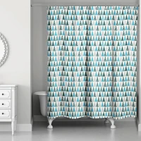 Cool Tree Pattern Shower Curtain