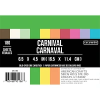Colorbok® Carnival 4.5" x 6.5" Cardstock, 180 Sheets
