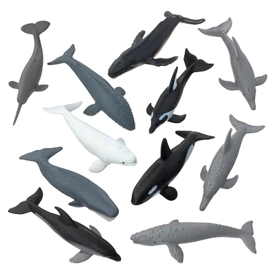 12 Pack: Safari Ltd® TOOBS® Whales & Dolphins Set