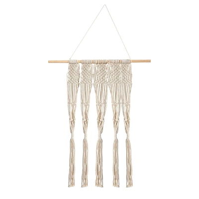 2.5ft. x 2ft. Hand Woven Macrame Wall Hanging Decor