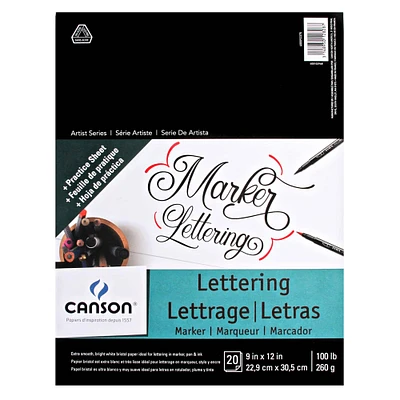 Canson® Marker Lettering Pad, 9" x 12"