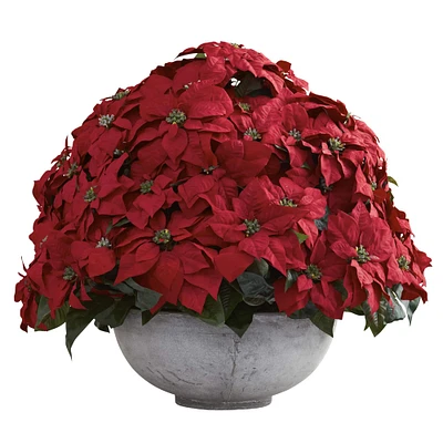 2.5ft. Potted Poinsettia Arrangement in Decorative Planter