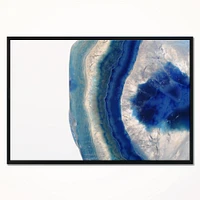 Designart - Macro of Blue Agate Stone