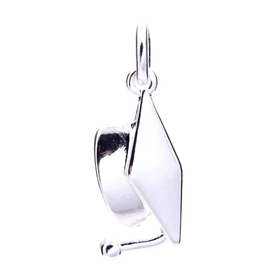 Silver Plated Graduation Cap Charm by Bead Landing™