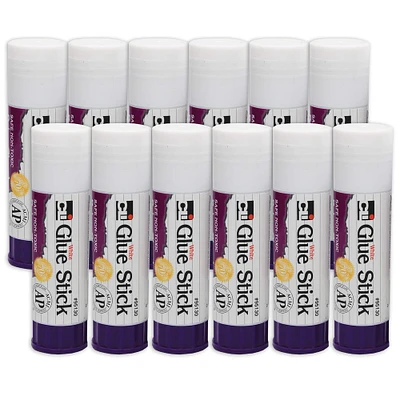 1.3oz. White Economy Glue Sticks, 12ct.