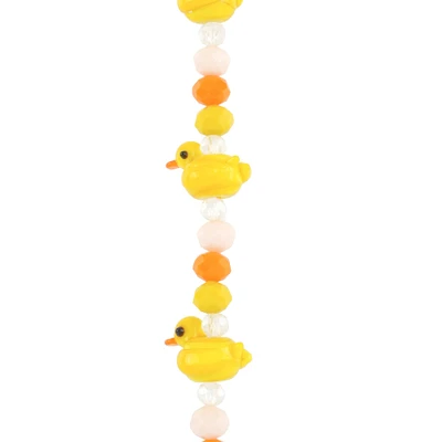 12 Pack: Yellow Duck Lampwork Glass Bead Mix by Bead Landing™