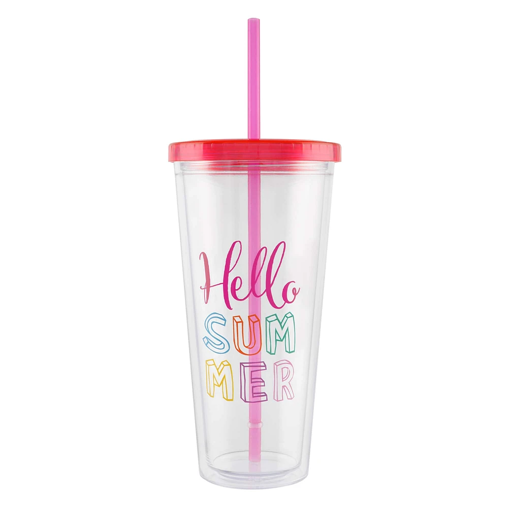 24oz. Hello Summer Tumbler by Celebrate It™