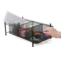 Mind Reader -Compartment Pull-out Sliding Organizing Drawer Storage Basket