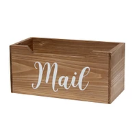 Elegant Designs Decorative Script Word Mail Organizer Box