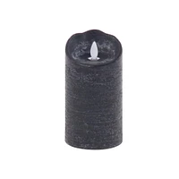 Black Traditional Wax Flameless Candle, 3ct.