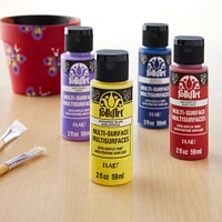 6 Packs: 10 ct. (60 total) FolkArt® Basics Multi-Surface Acrylic Paint Set