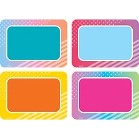 Teacher Created Resources Colorful Vibes Name Tags/Labels, 6 packs of 36