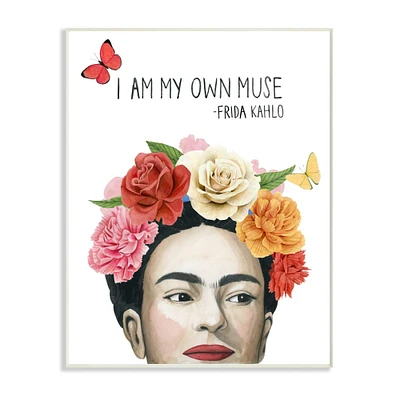 Stupell Industries Frida kahlo I Am My Own Muse Wall Plaque