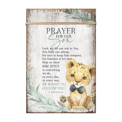 Prayer For Our Son Plaque with Easel and Wall Hanger