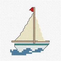 Luca-s Boat Counted Cross Stitch Kit