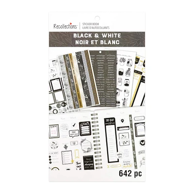 Black & White Planner Sticker Book by Recollections™