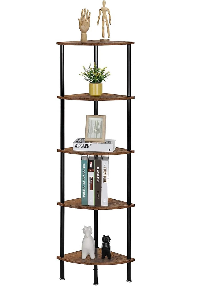 NEX™ 50" Brown 5-Tier Corner Shelf