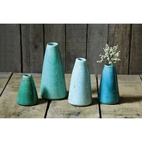 Green & Blue Terracotta Vase Set