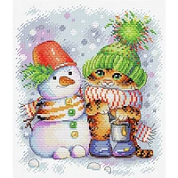 Mp Studia Striped Winter Counted Cross Stitch Kit