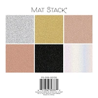 DCWV® Glitzy Metallics Mat Stack®, 6" x 6"