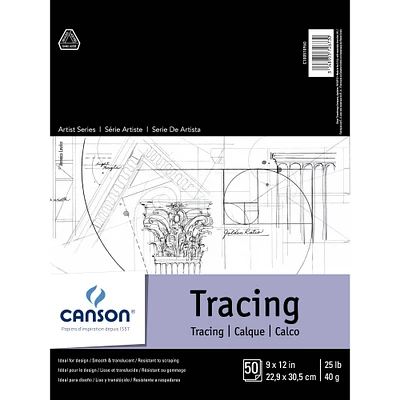 12 Pack: Canson® Artist Series Tracing Pad, 9" x 12"
