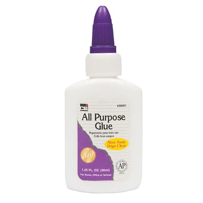 Charles Leonard, 1.25oz., All Purpose Glue, 12ct.