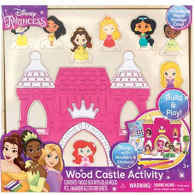 Disney Princess: Wood Castle Activity Building & Decorating Set