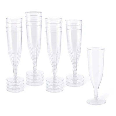 12 Packs: 16 ct. (192 total) 5oz. Plastic Champagne Flutes by Celebrate It™