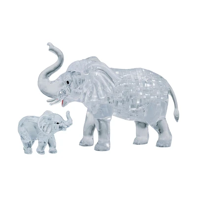 BePuzzled® Original 3D Crystal Puzzle™ Elephant & Baby 46 Piece Puzzle