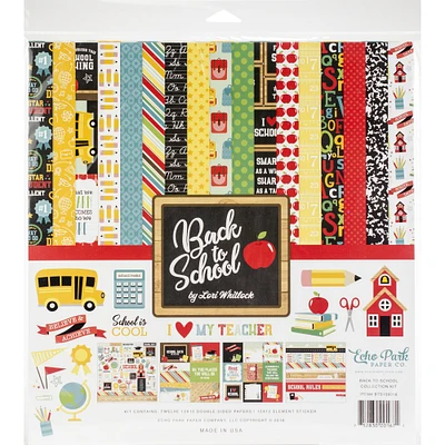 Echo Park™ Paper Co. Back to School Collection Kit, 12" x 12"