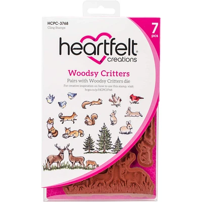 Heartfelt Creations® Woodsy Critters Cling Rubber Stamp Set