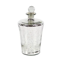 Silver Glass Glam Decorative Jar Set