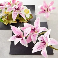 Pink Tiger Lily Paper Flowers by Recollections™, 6ct.