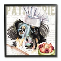 Stupell Industries Sheltie Dog Kitchen Bakery Pet Watercolor Painting, 12" x 12"