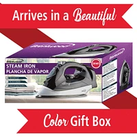 Brentwood 1,200W Nonstick Steam Iron with Retractable Cord