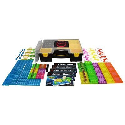 E-Blox® Circuit Blox™ 120 Project Circuit Board Building Block Classroom Set, 196 Pieces