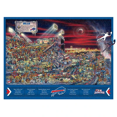 Joe Journeyman NFL Buffalo Bills 333 Piece Wooden Puzzle