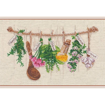 Oven Fragrant Herbs Cross Stitch Kit