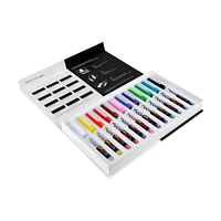6 Packs: 12 ct. (72 total) Karin Pigment DécoBrush Basic Color Markers