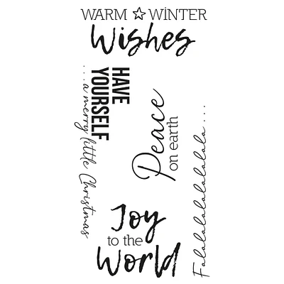 Sizzix® Festive Sentiments No.1 Clear Stamps by Olivia Rose