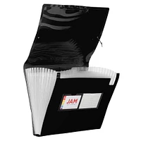 JAM Paper 9" x 13" Plastic Accordion Folder