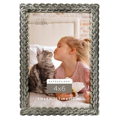 Silver Braid 4" x 6" Frame, Expressions™ by Studio Décor®