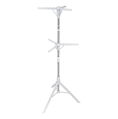 Honey Can Do White 2-Tier Tripod Clothes Drying Rack