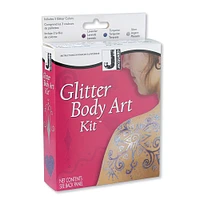 Jacquard Temporary Tattoo, Glitter Body Art Kit