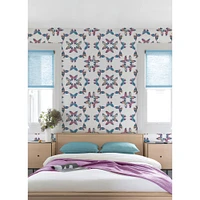 RoomMates Pink & Blue Papillon Peel & Stick Wallpaper