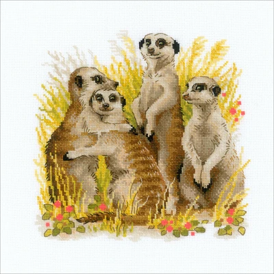 RIOLIS Meerkats Counted Cross Stitch Kit