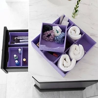 Household Essentials 3-Compartment Drawer Organizers