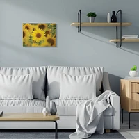 Stupell Industries Yellow Sunflower Nursery Field Directed Focus Canvas Wall Art